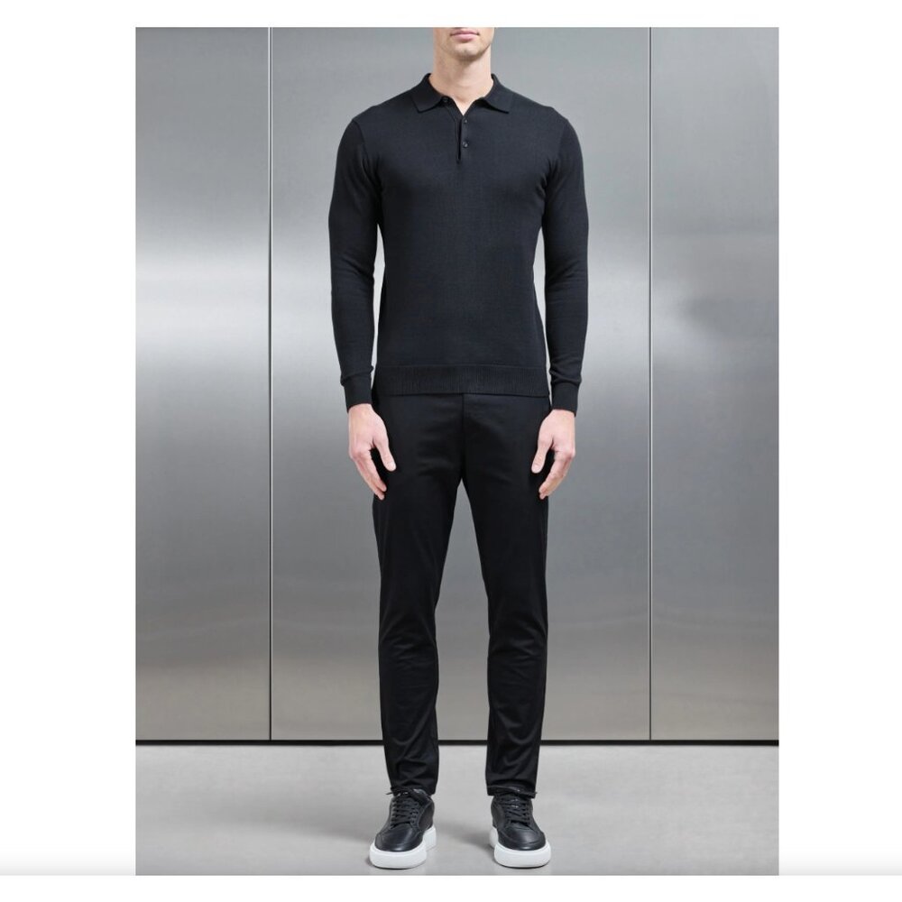 ARNE | Mens Slim fit Trousers Black | 30R